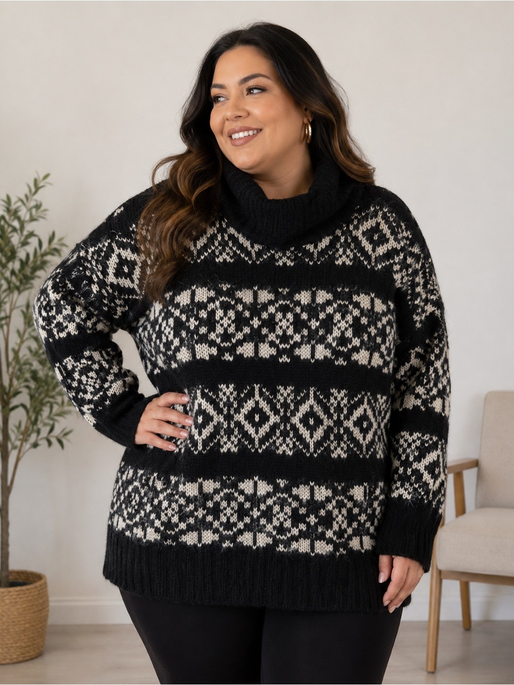 George Fuzzy Knit Sweater – Women’s XL